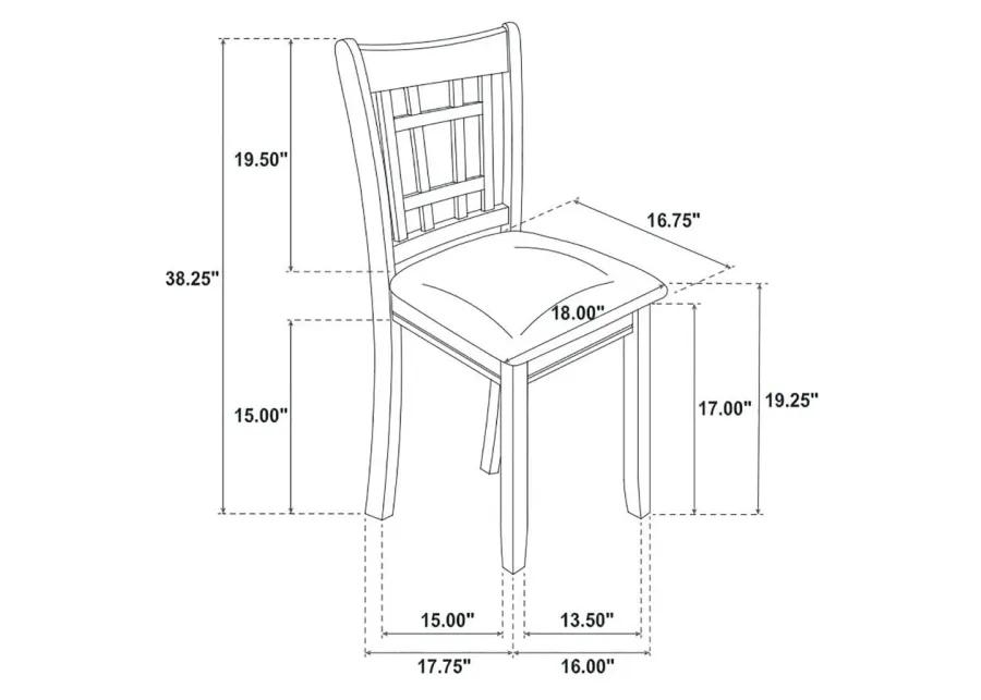 Lavon 5-piece Dining Room Set Espresso and Black