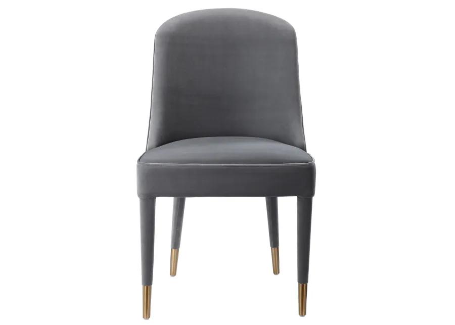 Brie Armless Chair, Gray, Set Of 2