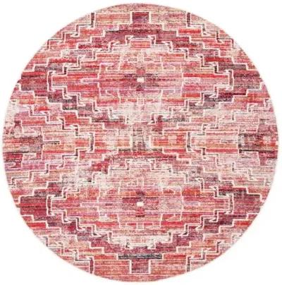 MONTAGE Collection MTG241P-7R Rust / Ivory 6'-7" X 6'-7" Round