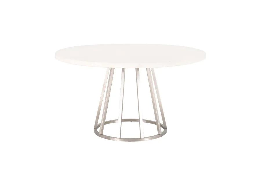 Turino 54" Round Dining Table Concrete Top