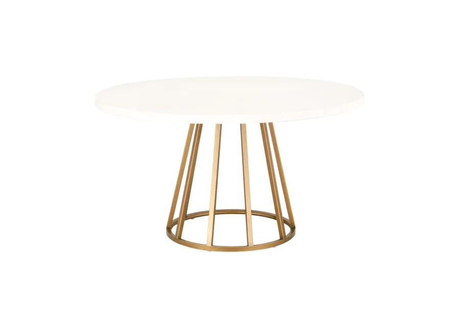 Turino 54" Round Dining Table Concrete Top