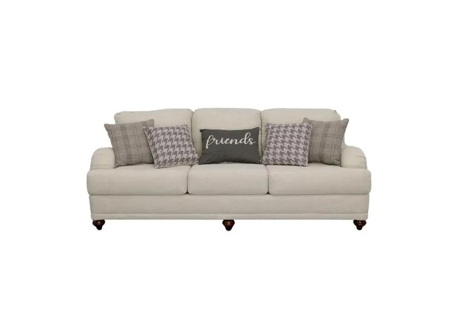 Glenn Cushion Back Sofa Light Grey