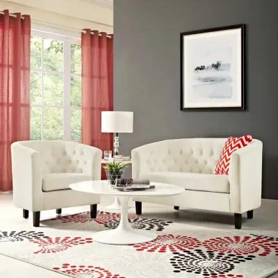 Prospect 2 Piece Performance Velvet Loveseat and Armchair Set