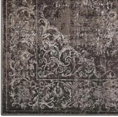 Gamela Rustic Vintage Ornate Floral Medallion 8x10 Area Rug