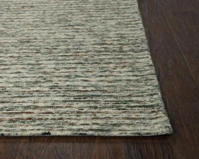 Berkshire Multi stripes Wool 7'6" x 9'6" Rectangle Rug