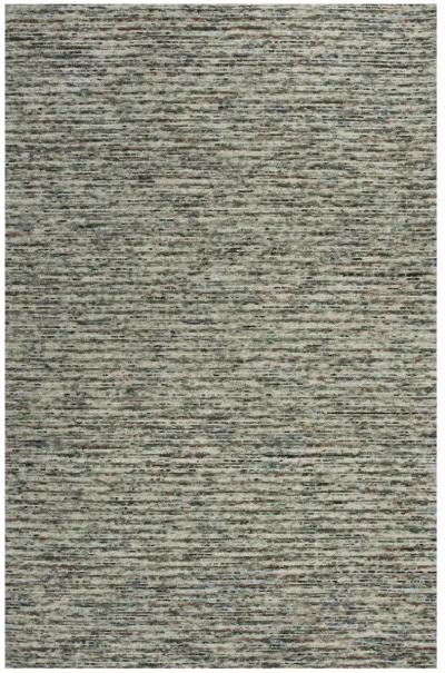 Berkshire Multi stripes Wool 7'6" x 9'6" Rectangle Rug