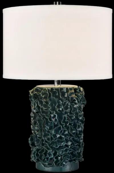 Larkin 25'' High 1-Light Table Lamp - Green Glazed