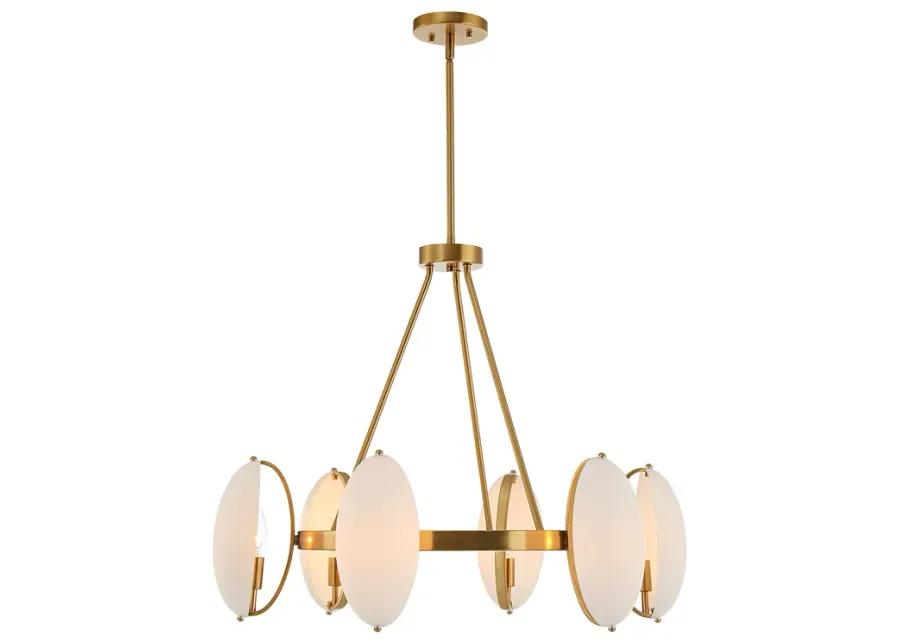 Oviform 6 Light Round Chandelier