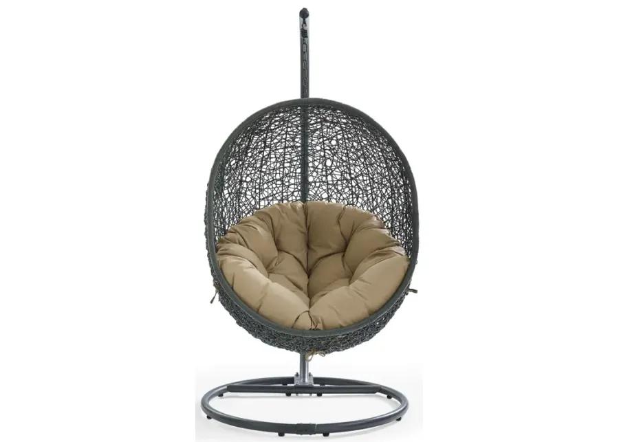 Hide Outdoor Patio Swing Chair With Stand