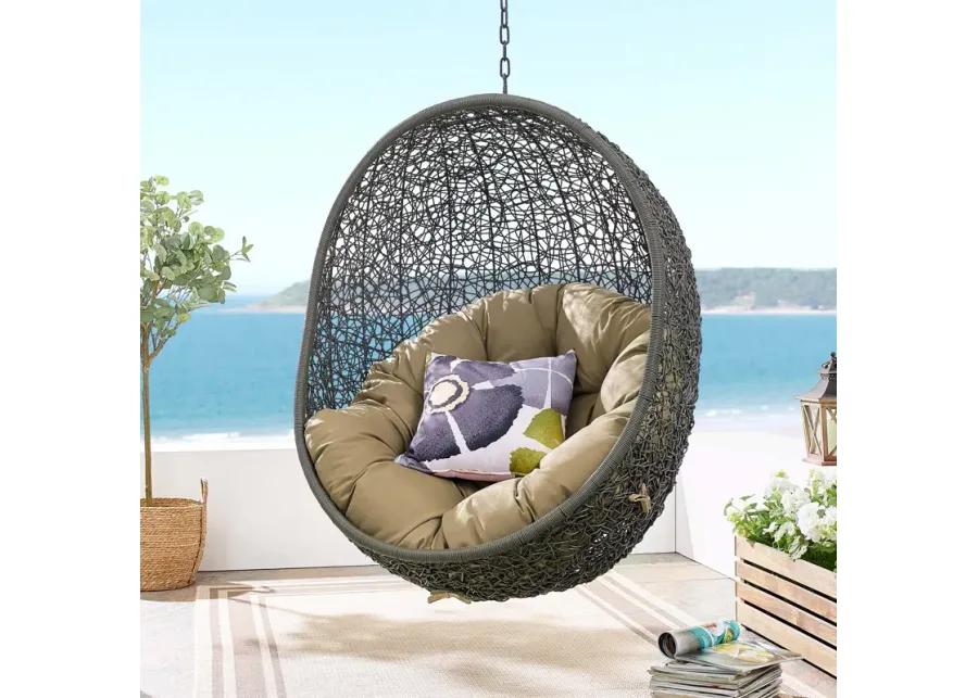 Hide Outdoor Patio Swing Chair With Stand