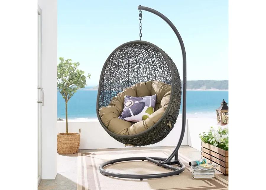 Hide Outdoor Patio Swing Chair With Stand