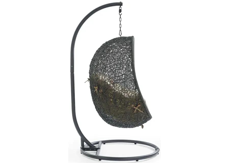 Hide Outdoor Patio Swing Chair With Stand