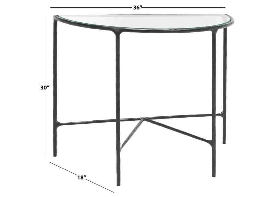 Jessa Forged Metal Console Table