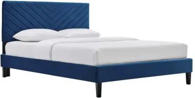 Roxanne Performance Velvet Full Platform Bed