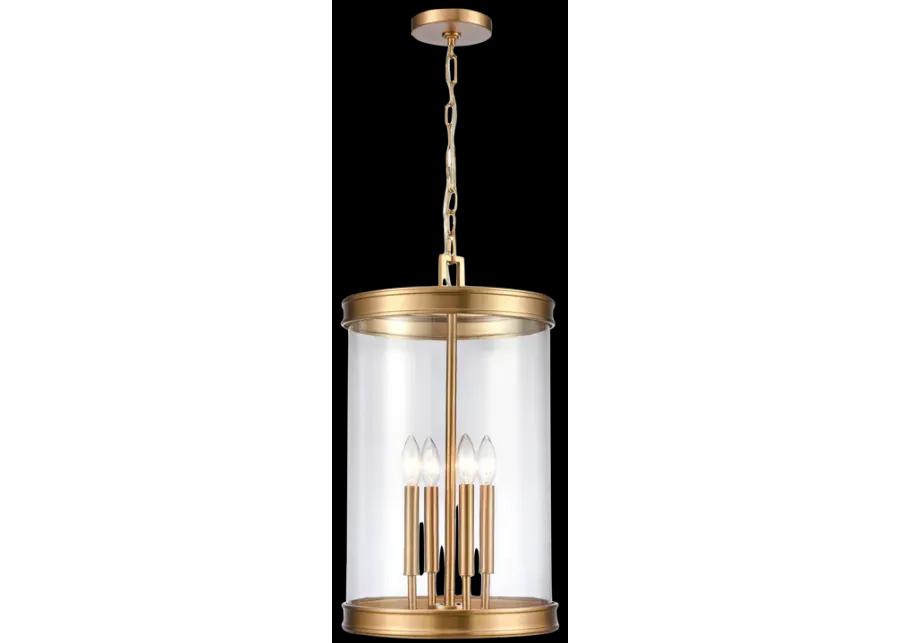 Mendoza 12.75" Wide 4-Light Pendant - Brushed Gold