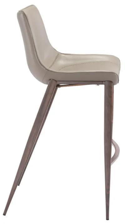 Magnus Barstool (Set of 2) Brown & Walnut