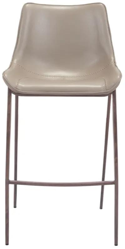 Magnus Barstool (Set of 2) Brown & Walnut