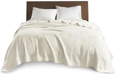 Madison Park Egyptian Cotton Ivory Blanket