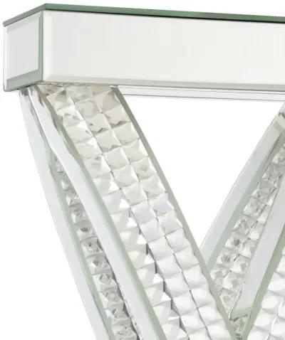 Dominick Table Lamp with Rectange Shade White and Mirror