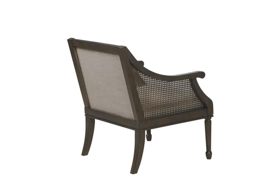 Martha Stewart Isla Brown Accent Armchair