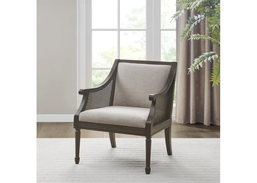 Martha Stewart Isla Brown Accent Armchair