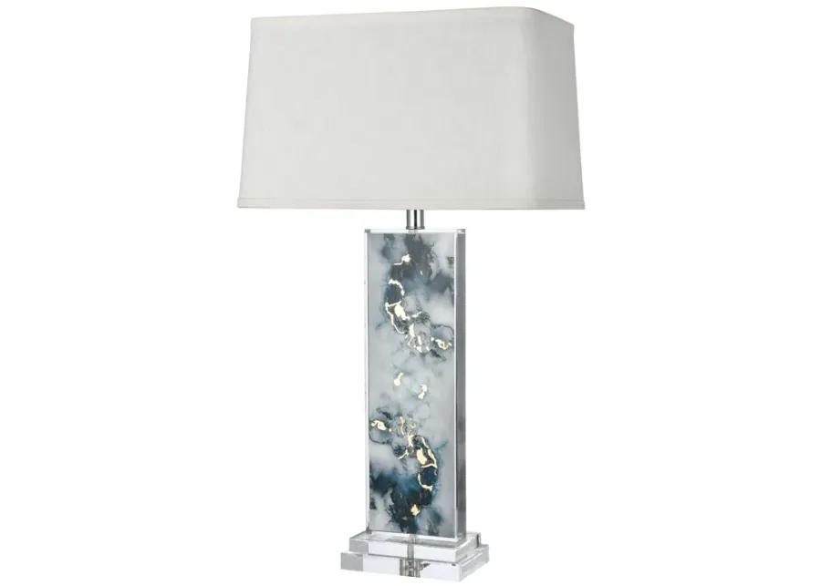 Everette 31'' High 1-Light Table Lamp - Blue - Includes LED Bulb