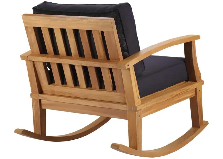 Marina Outdoor Patio Teak Rocking Chair