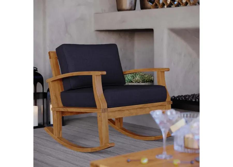 Marina Outdoor Patio Teak Rocking Chair