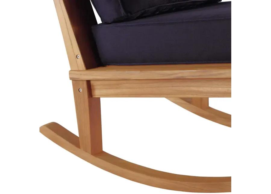 Marina Outdoor Patio Teak Rocking Chair