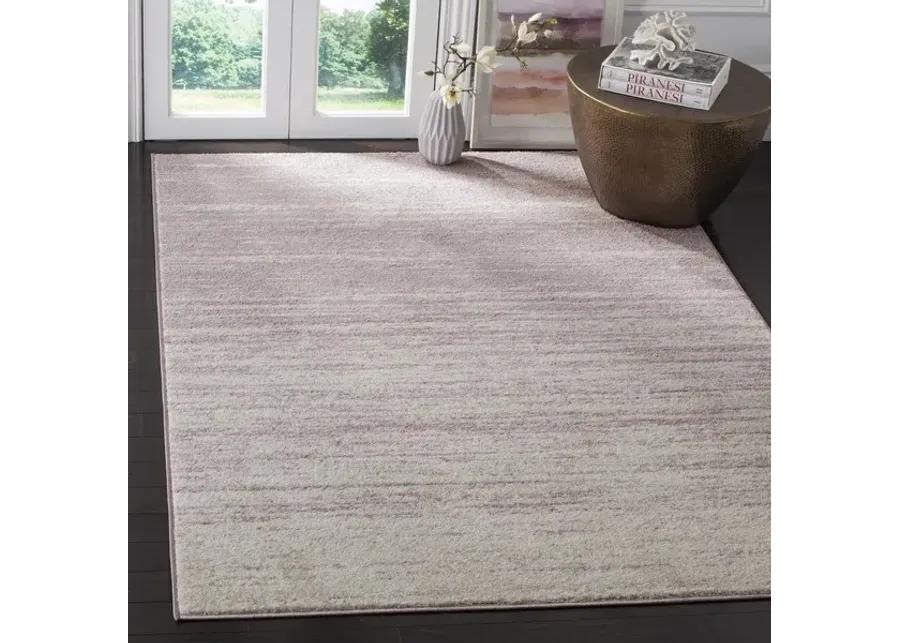 Adirondack Contemporary Cream / Purple 3' X 5' Powerloomed Rug