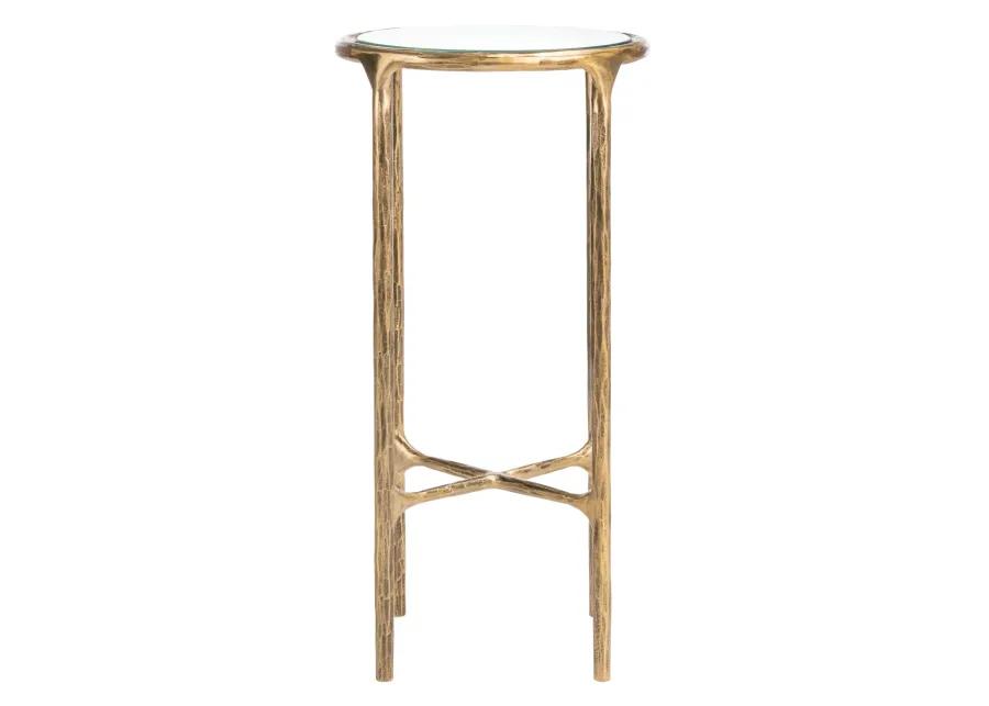 Jessa Metal Tall Round End Table