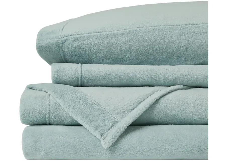 True North by Sleep Philosophy Soloft Plush Aqua Sheet Set