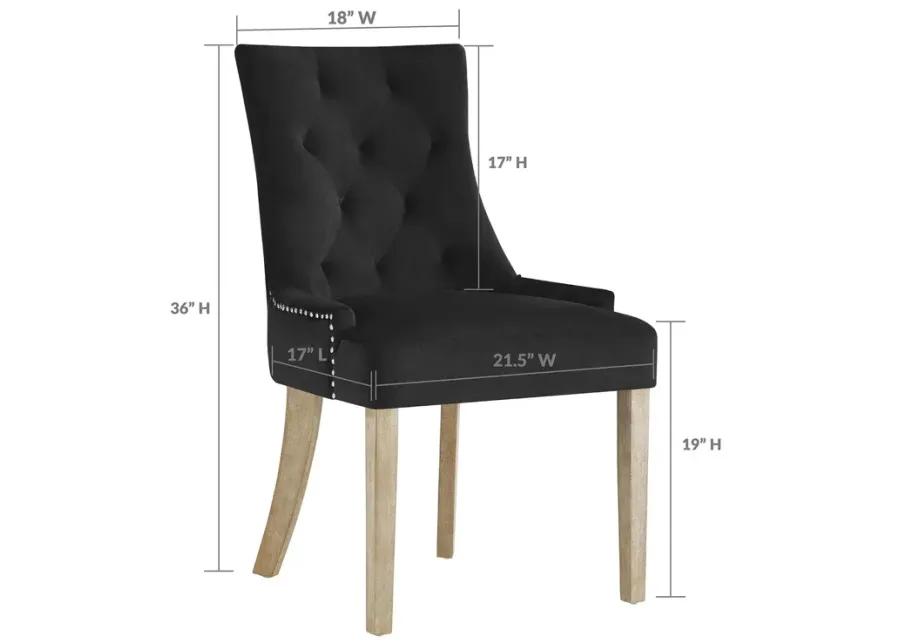 Pose Performance Velvet Dining Chair