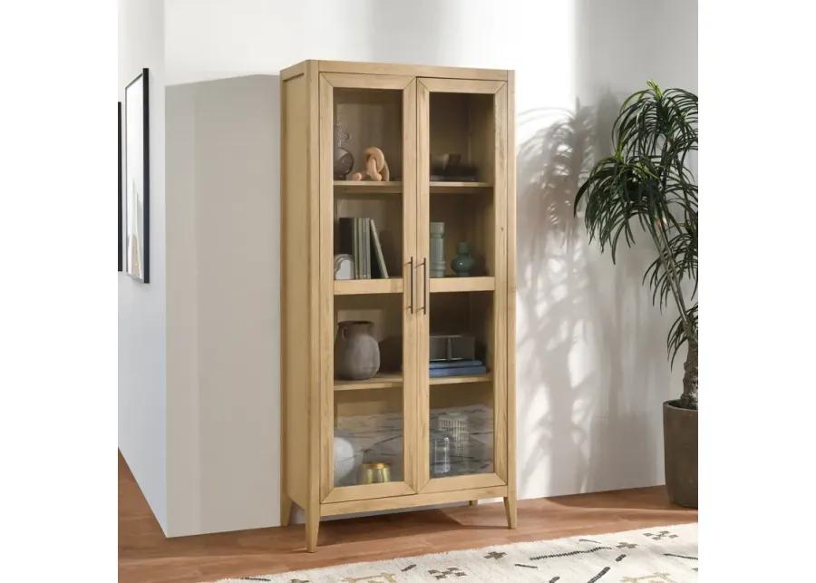 Beechgrove Curio Cabinet in Natural Brown