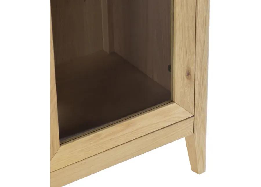 Beechgrove Curio Cabinet in Natural Brown