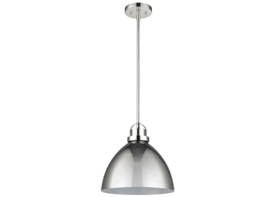 Somerville 12" Wide 1-Light Pendant - Polished Nickel