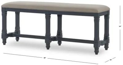 Essex Graphite Counter Height Bench Graphite Finish