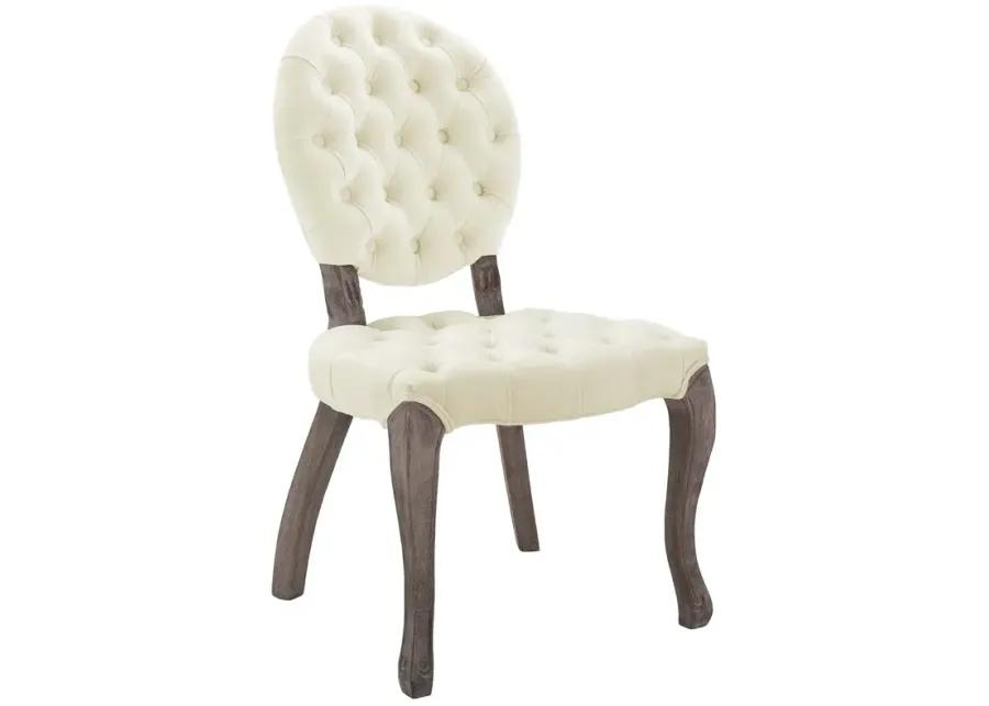 Exhibit French Vintage Dining Performance Velvet Side Chair