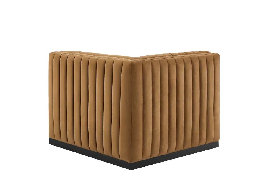 Conjure Channel Tufted Performance Velvet Right Corner Chair