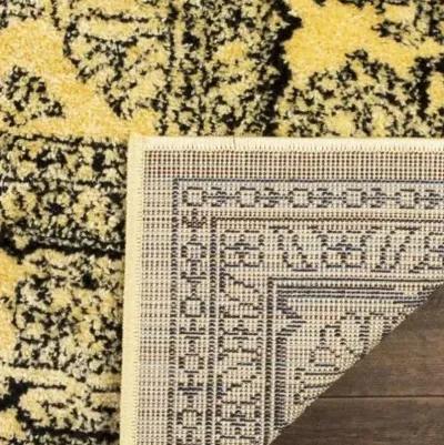 Adirondack Contemporary Gold / Black 8' X 10' Powerloomed Rug