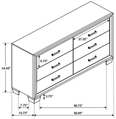 Crewkerne 6-Drawer Dresser