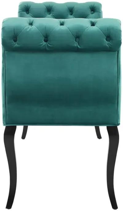 Adelia Chesterfield Style Button Tufted Performance Velvet Bench