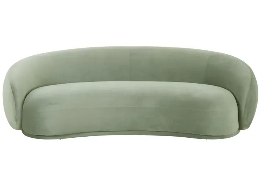 Kendall Moss Green Velvet Sofa