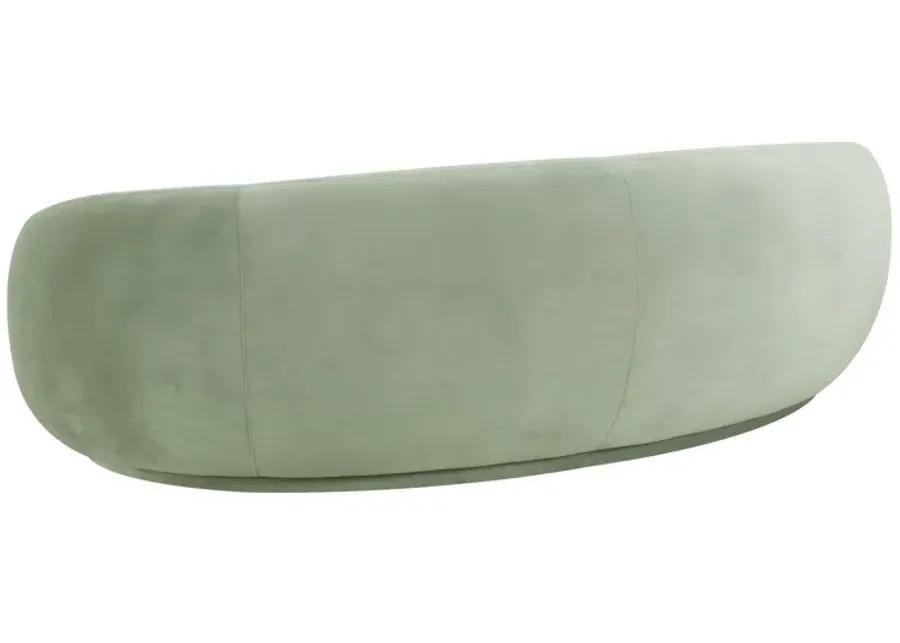 Kendall Moss Green Velvet Sofa