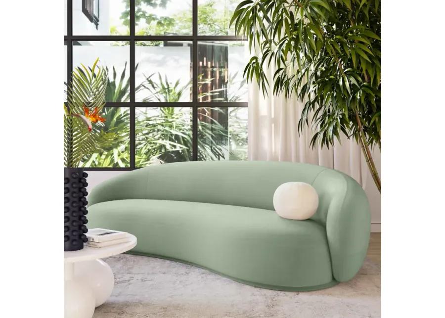 Kendall Moss Green Velvet Sofa