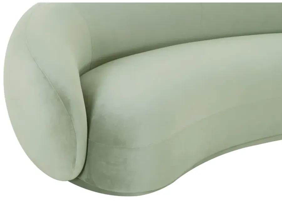 Kendall Moss Green Velvet Sofa