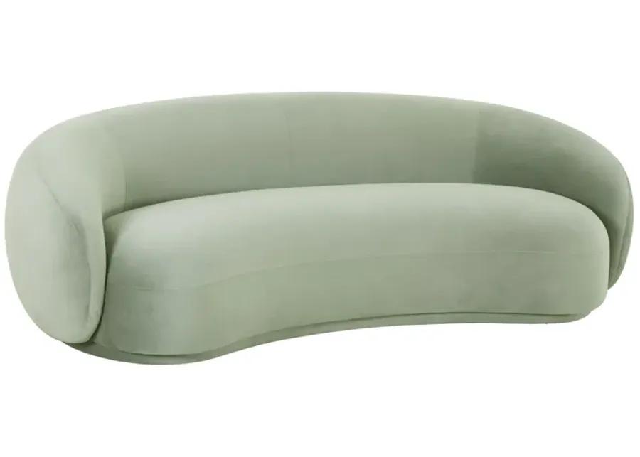 Kendall Moss Green Velvet Sofa