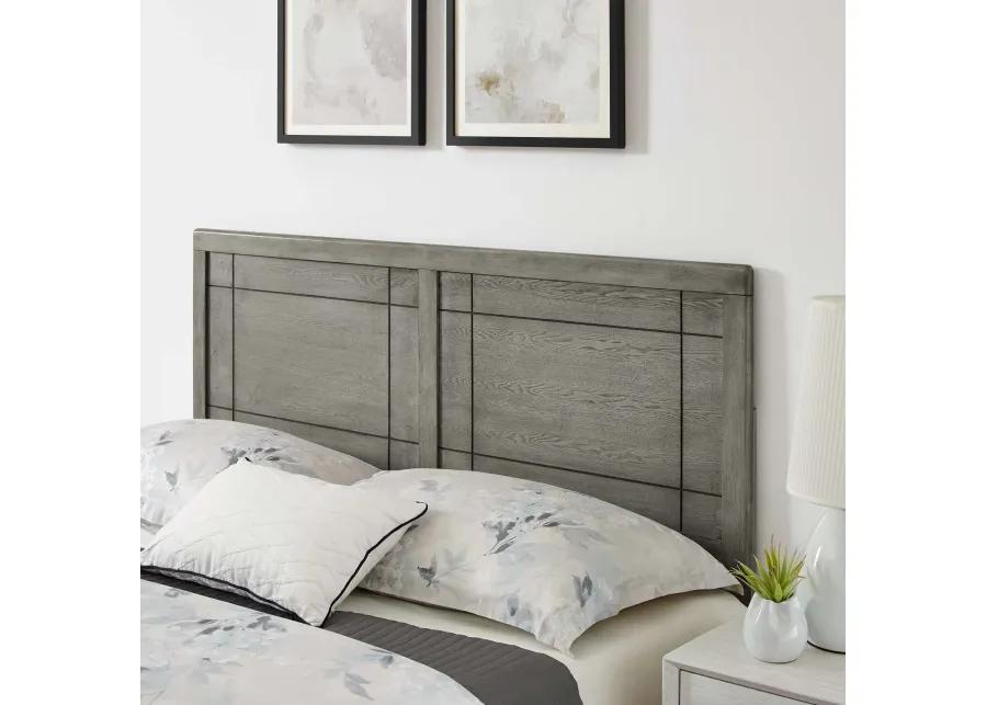 Marlee King Wood Platform Bed With Splayed Legs