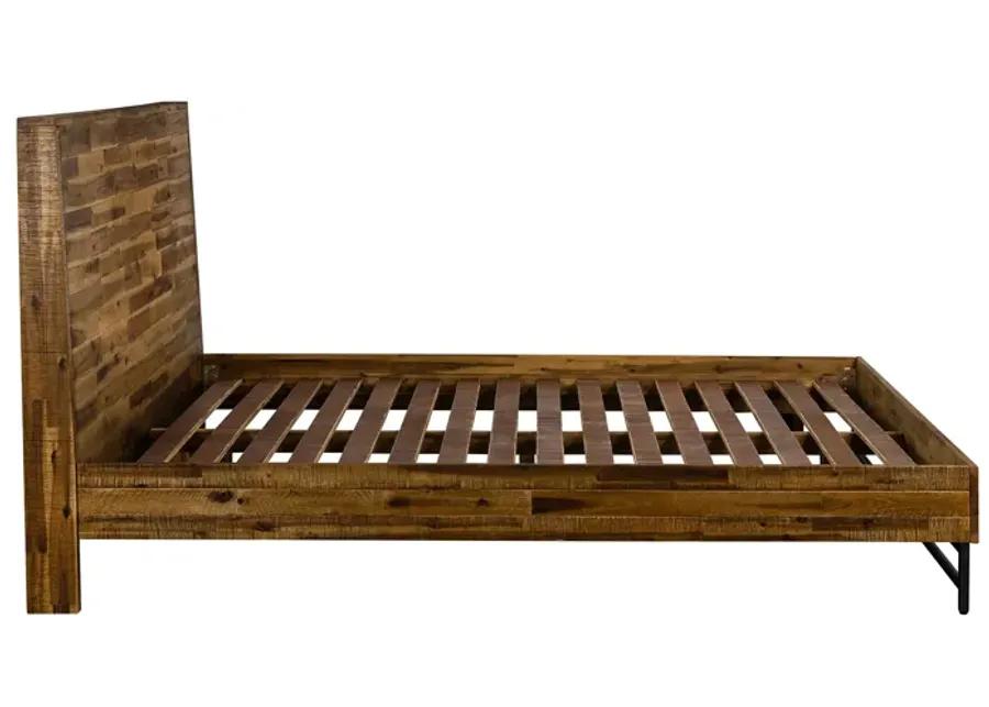 Cusco Rustic Acacia Platform Queen Bed