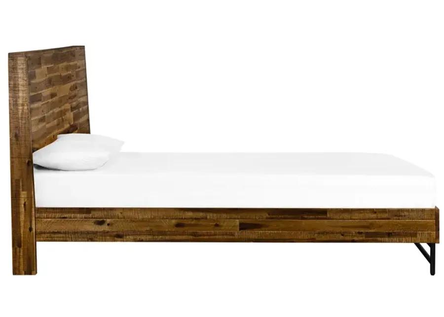 Cusco Rustic Acacia Platform Queen Bed